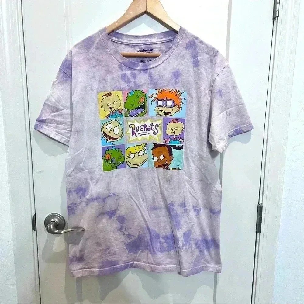 Nickelodeon Rugrats purple lavender tie dye tshirt
